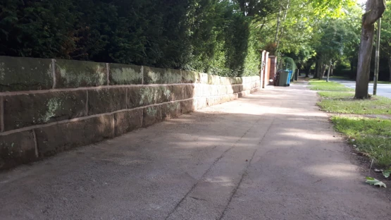 Alderley Edge Stone Wall Repair Complete: Finish One